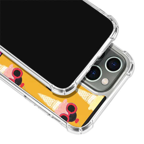 Bouffants and Broken Hearts Ice Cream with Shades iPhone 14 Pro Clear Case